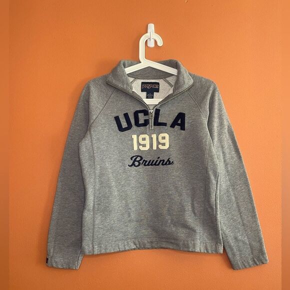 UCLA 1919 Bruins Quarter Zip Long Sleeve Sweater Womens Size S - Picture 1 of 4